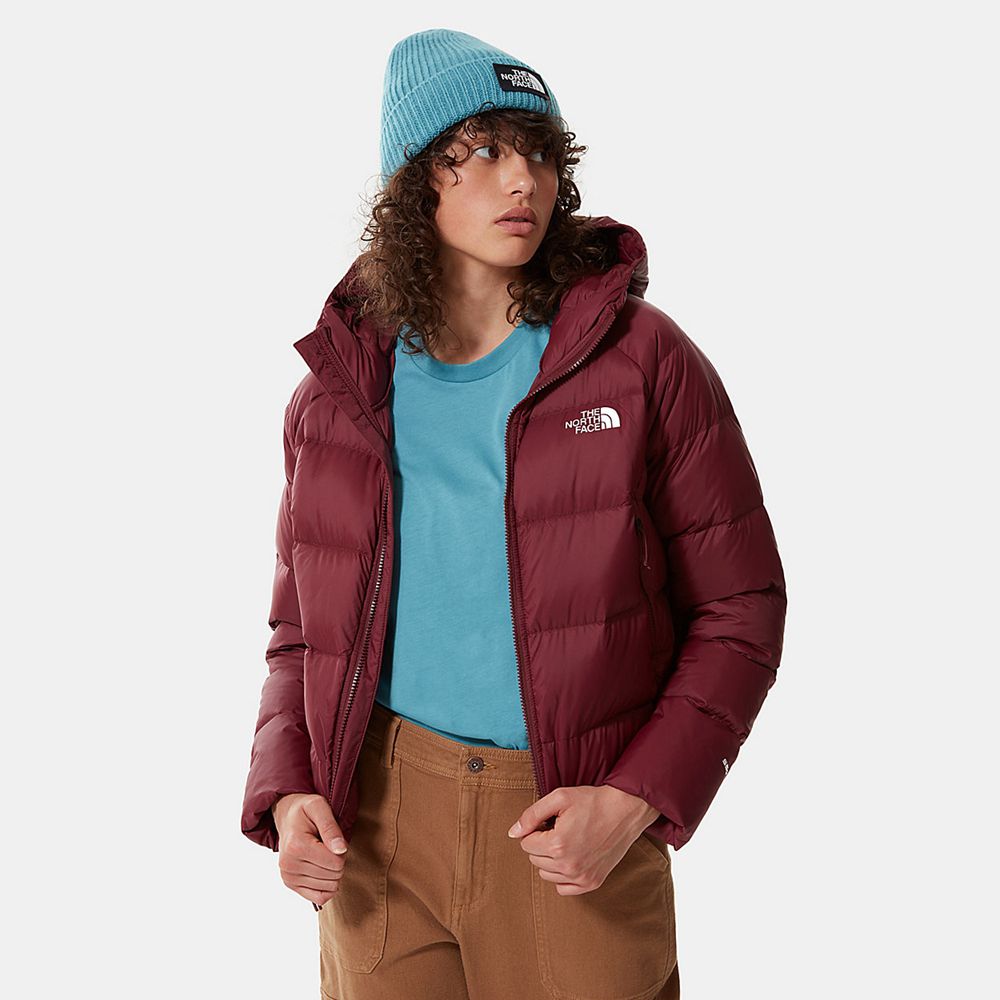 The North Face Winter Jacket Womens Australia - The North Face Hyalite Hooded Red Hiking (KXQ-073526